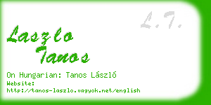 laszlo tanos business card